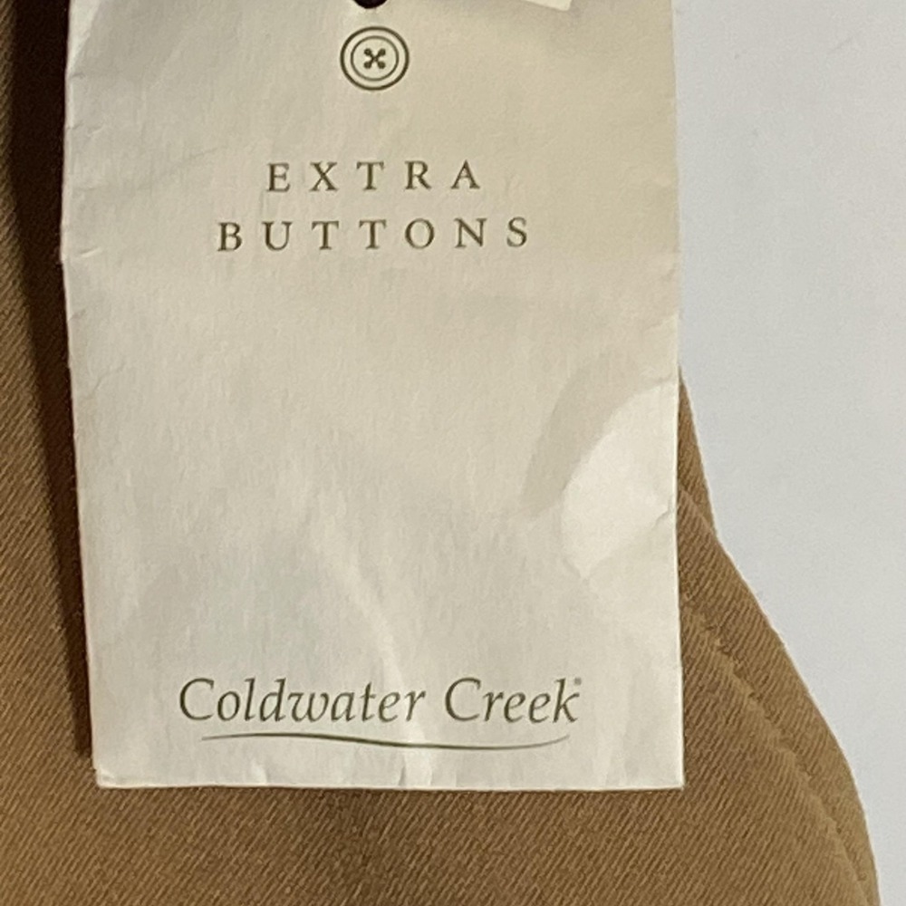 Coldwater Creek Pants Womens 12P Brown Moleskin Twill Straight Leg‎ Dress Petite - Picture 10 of 16